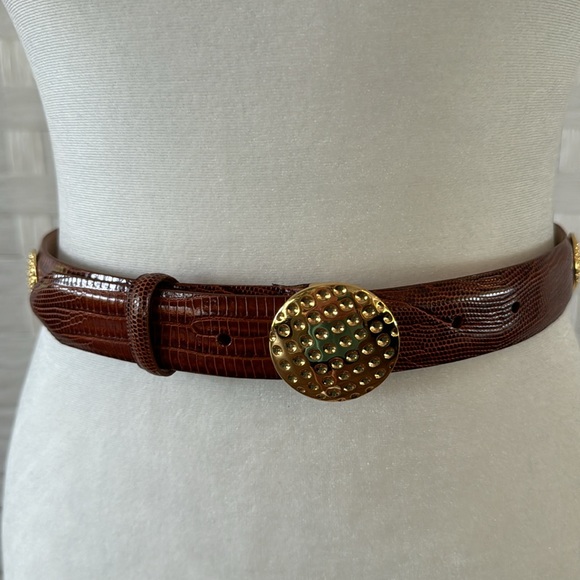 Laura Biagiotti Vintage Italian Cowhide Belt - Picture 6 of 10